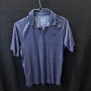 Under Armour Heathered Navy Polo Shirt
